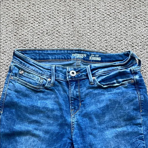 Denizen from Levi's Distressed Blue Low Rise Jeans - Image 2