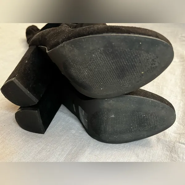 Faryl Robin Tall Suede Black Boots knee high Size 7.5 - Image 3
