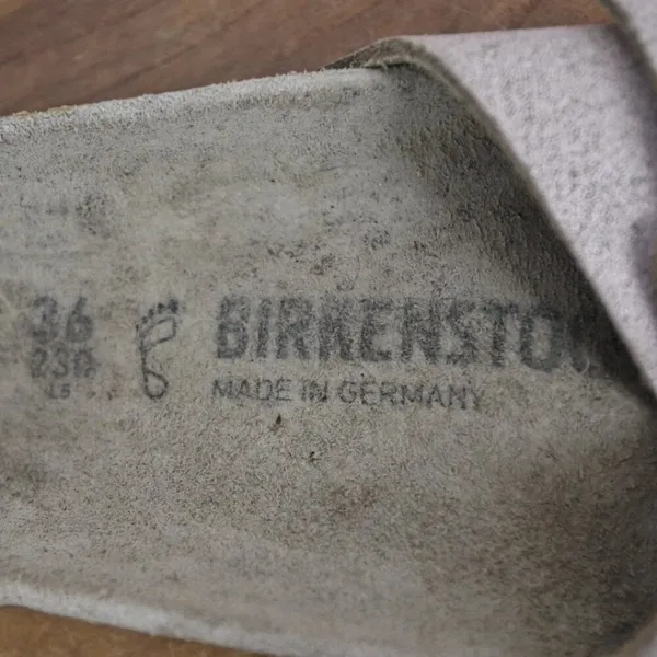 Birkenstock German Made Leather Buckle Close Slide Sandals Size 36 - Image 7