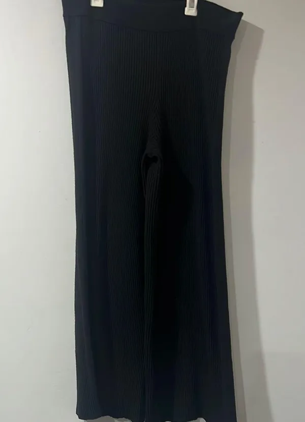 Aerie Women's Black Stretch Ribbed Pants Sz XL - Image 2