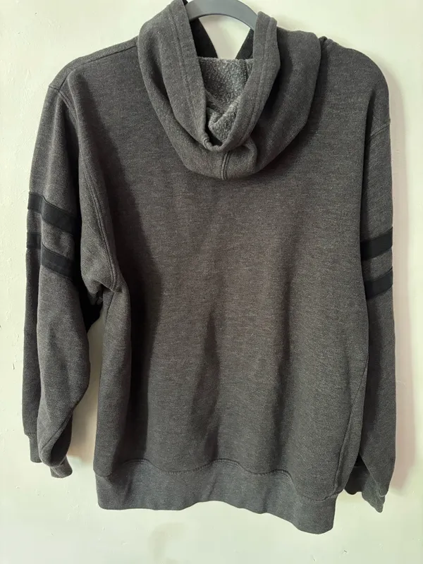 Champion Grey Striped Hoodie - Image 3