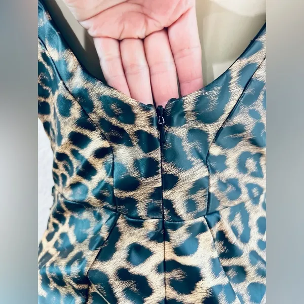 ASOS Leopard Print Corset Seamed Mini Dress size 6 Us new super cute dress - Image 10