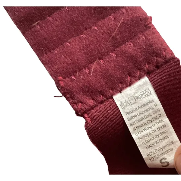 Burgundy Red Wireless Bra - Image 7