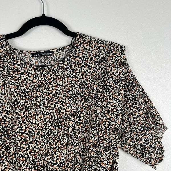 ZARA‎ Short Sleeve Dress Sz L - Image 2