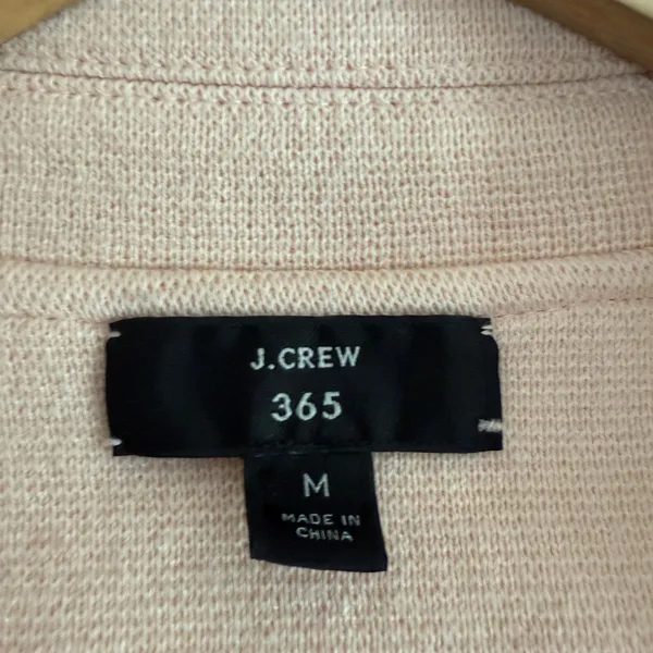 J. CREW | Sophie Pastel Pink Cotton Merino Blend Sweater Blazer | Medium - Image 4
