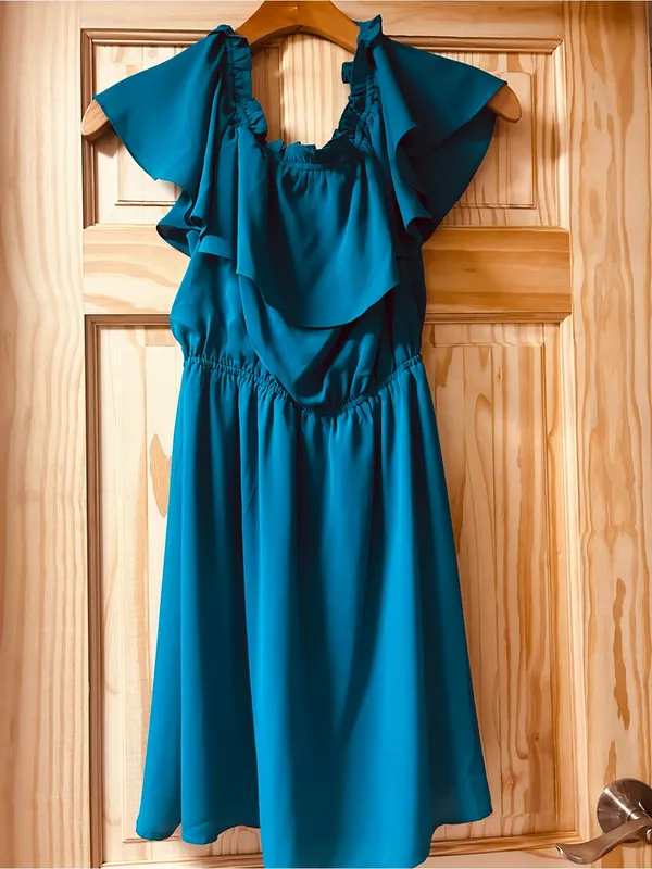 Express Teal Dress - Image 3