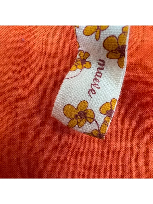 Maeve Anthropologie Y2K Terrasina Tiered Ruffle Mini Dress Orange Size XS - Image 10