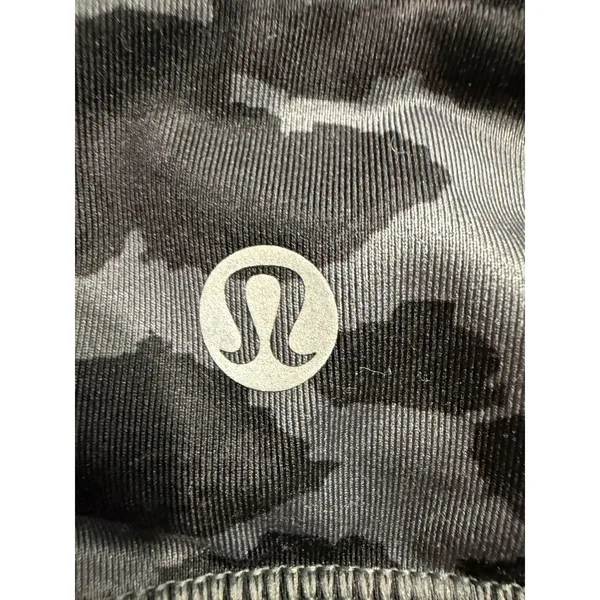 Lululemon Grey Leopard Print High Neck Mesh Racerback Sports Bra‎ Size 6 - Image 5