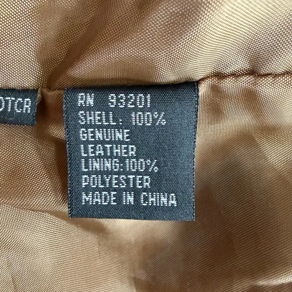 Vintage Hypo Active Light Brown Suede Leather Jacket Blazer Button Front - Image 9