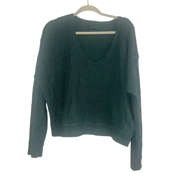 ✨Abercrombie and Fitch Cozy Knit Green Sz XL Sweater✨ - Image 3