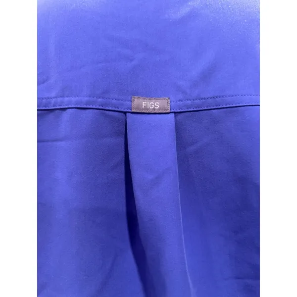 FIGS Rafaela Caspain Blue Mandarin Collar Scrub Top - XS - Image 6