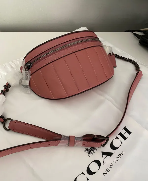 Coach Chain Belt Bag With Quilting - Image 3