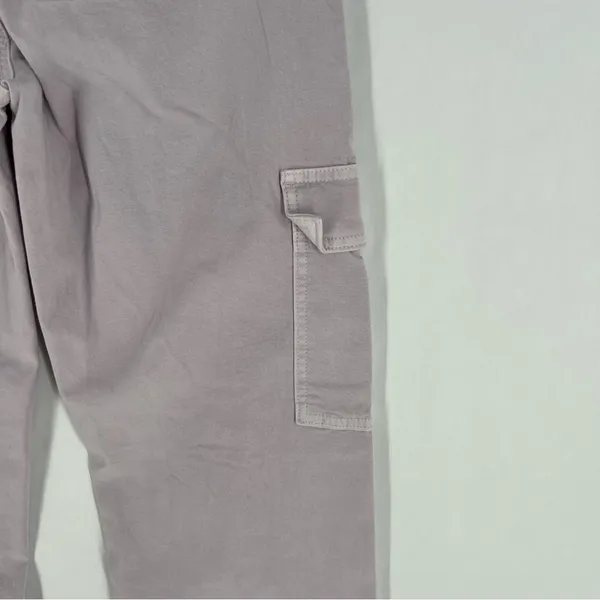 American Eagle Stretch Cargo Straight Pant Lilac Ice‎ High Rise Utility 4 Long - Image 9