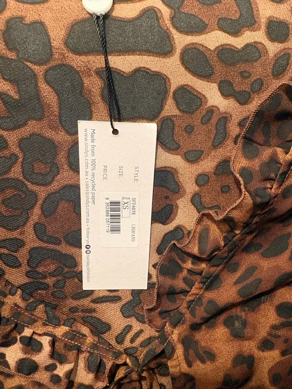 SNDYS Revolve top leopard Brown Size XS - Image 2