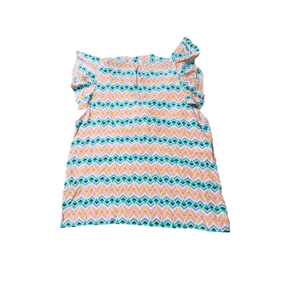 Paloma Blue Rent the Runway Silk‎ Pink Blue Sophia Top Size Medium Flowy Spring - Image 5