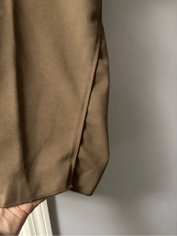 Zara Brown Oversized cap sleeve pullover top - Image 3
