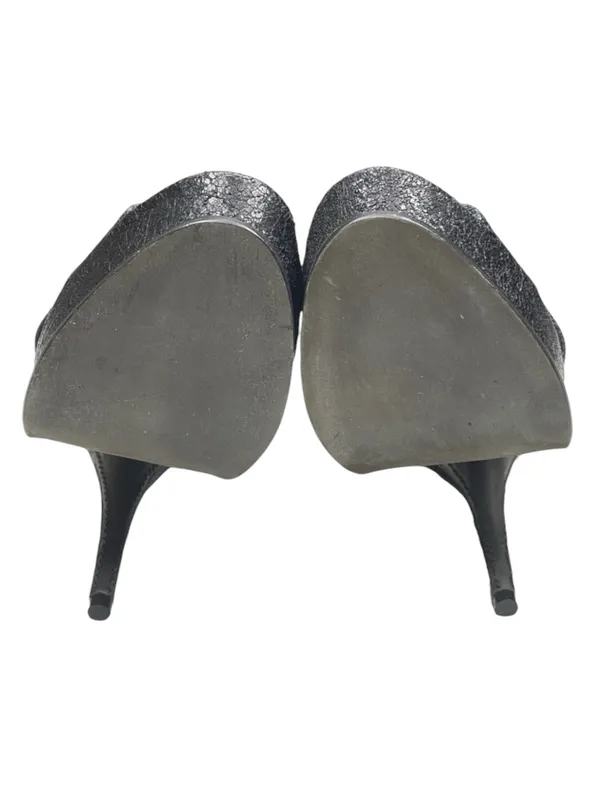 Elizabeth and James 𒀭 Milla Platform Stiletto Heel Sandal 𒀭 Black Sheen 𒀭7.5M - Image 13