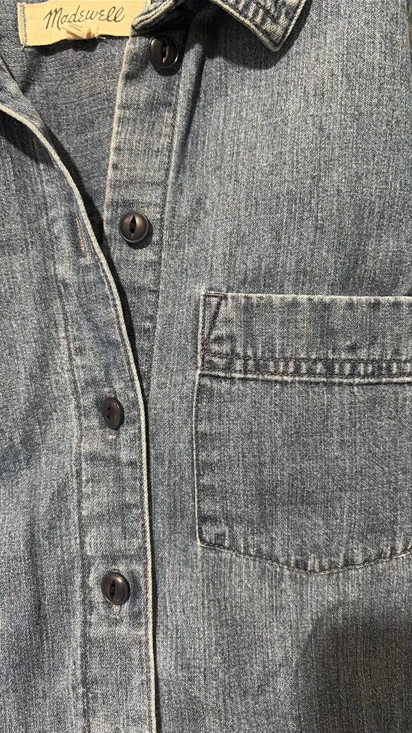 Madewell Jean Dress Short Sleeve - Image 3