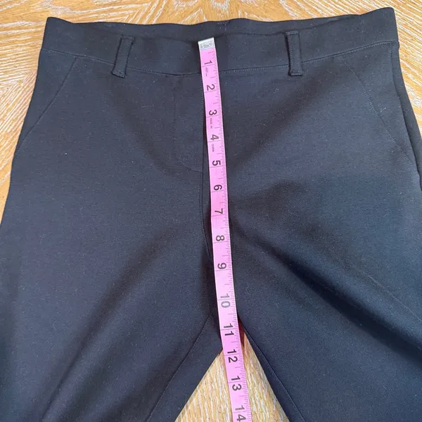Quince Ultra-Stretch Ponte Bootcut Pants Black Size Small Petite - Image 9