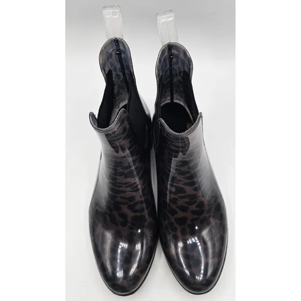 Sam Edelman Tinsley Rain Boots Size 7 Leopard Print Rubber Almond Toe - Image 4