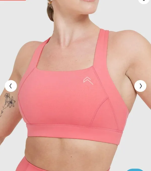 Oner Active Tímeles Square Neck Bralette Amplify Pink - Image 4