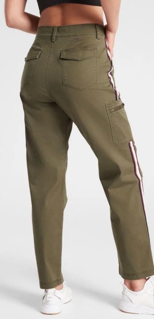 Athleta summit Cargo Olive Pants - Image 2