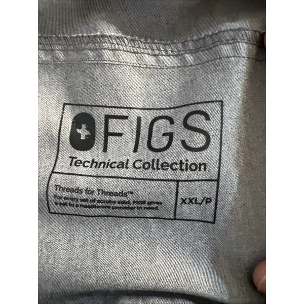 FIGS Womens Kade Cargo Pull On Nursing Medical Scrub Pants XXL P Graphite Gray - Image 6