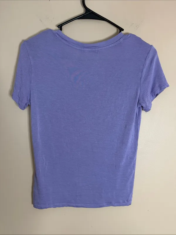 Lightweight Lavender Short Sleeve Crewneck Tee - Image 6