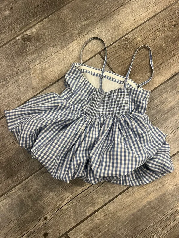 Abercrombie & Fitch Blue Peplum Bustier Tank Top - Image 3
