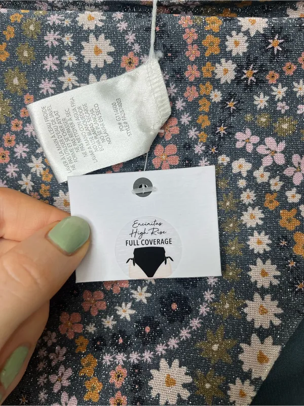 O'Neill Meadowmist Encinitas High Risk Bikini Bottoms Floral Shimmer Summer Swim - Image 6