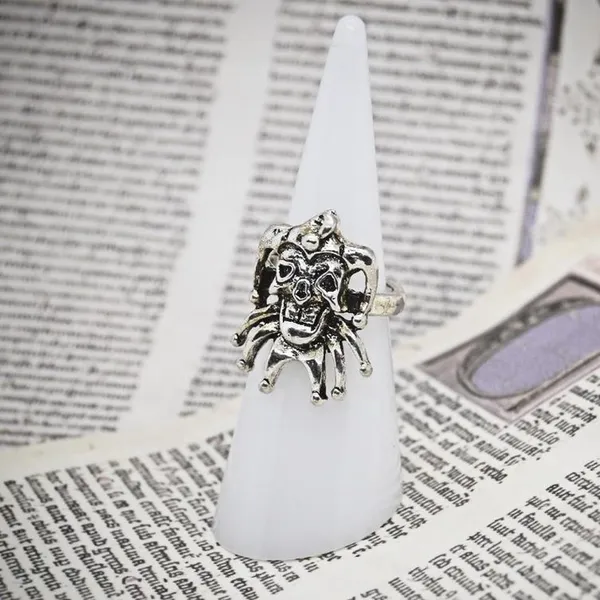 Clown Joker Ring Silver - Image 3
