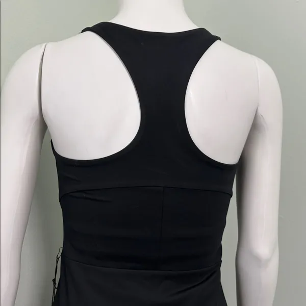 NWT Girlfriend Collective Paloma Black Racerback Dress Small - Image 9