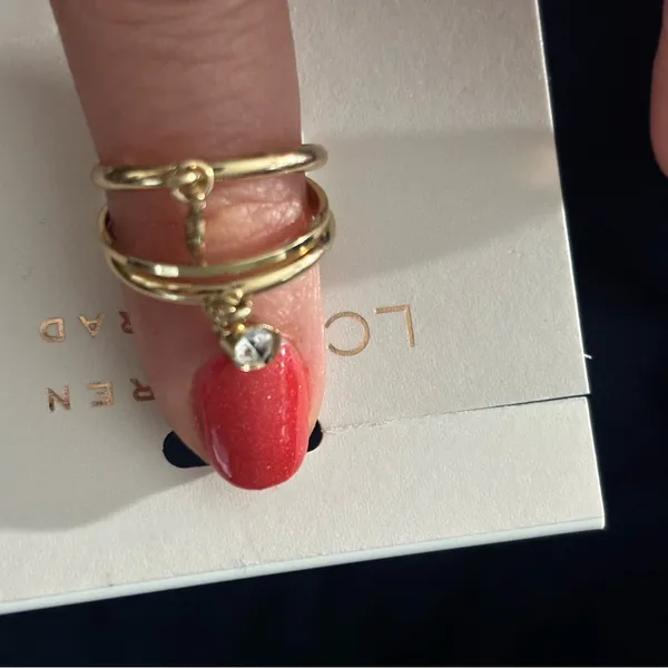 LC Lauren Conrad Gold Ring Trio size 7 - Image 3