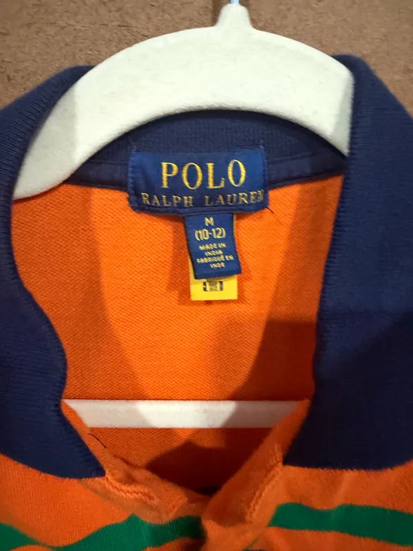Polo Ralph Lauren Kids Shirt M 10/12 multi color stripes - Image 2