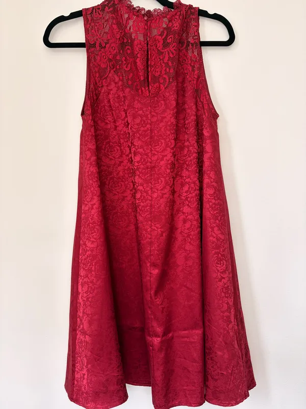 Lulus Wine Red Dress - Image 5