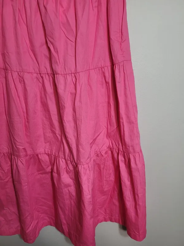 Anthropologie O.P.T Pink Tiered Maxi Skirt Nwt Xs Boho Spring/Summer - Image 6