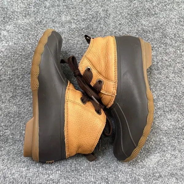 SPERRY WOMENS BROWN DUCK BOOTS OUTDOOR GORPCORE LUMBERJACK CHIC UTILITY - Image 2