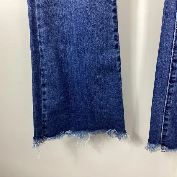Risen High Rise Distressed Hem Flare Jeans Size 26/3 - Image 4