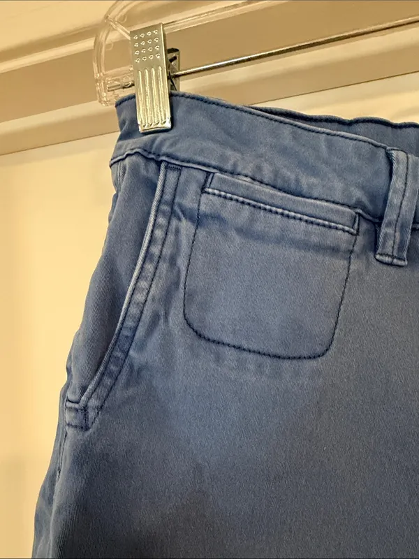Everyday Mid-Rise Blue Women's Bermuda Shorts - Image 2