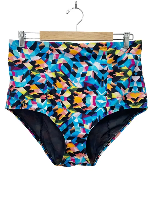 Torrid Bikini Set Size Size 1 (14/16) Multicolor Geometric Underwire High Waist - Image 5