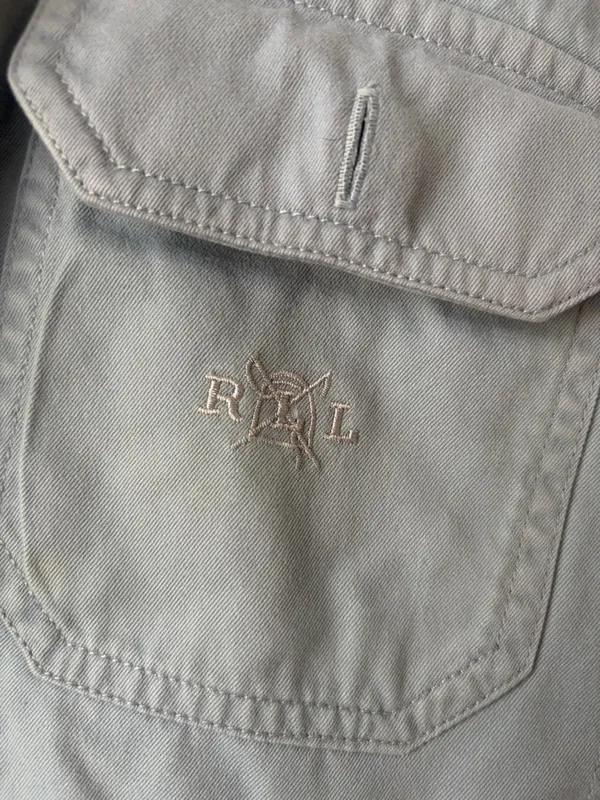 Ralph Lauren Light Blue Collared Button Shirt Vtg - Image 2