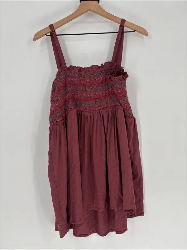 Torrid smocked mauve top tank 2 - Image 4