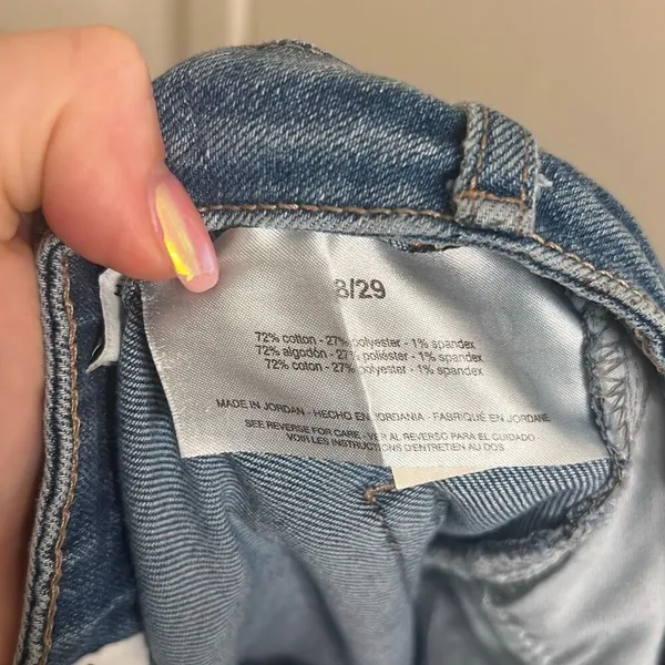 ✨Frayed Jeans High Rise Lace Up Straight Crop Sz 8/29 Jeans✨ - Image 7