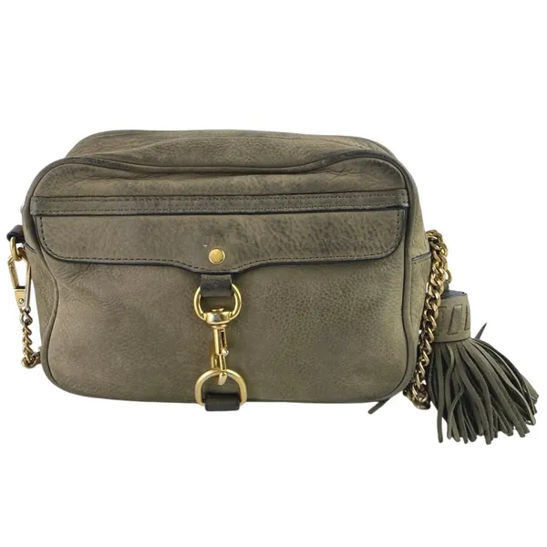 Rebecca Minkoff Women's Brown Brushed Pebbled Leather Chain Strap Crossbody Bag - Image 2