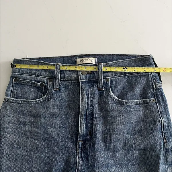 Madewell Women's Size 28 Classic Straight Leg Denim Jeans Medium Wash High Rise - Image 7
