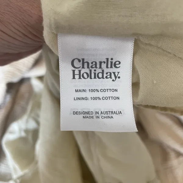 Anthropologie Charlie Holiday Senorita Maxi Dress Sz 8 Tan‎ Boho Tiered Sundress - Image 8