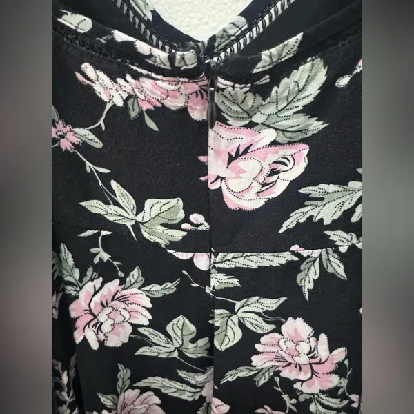 Lulu's Black Floral Midi Dress - Image 8