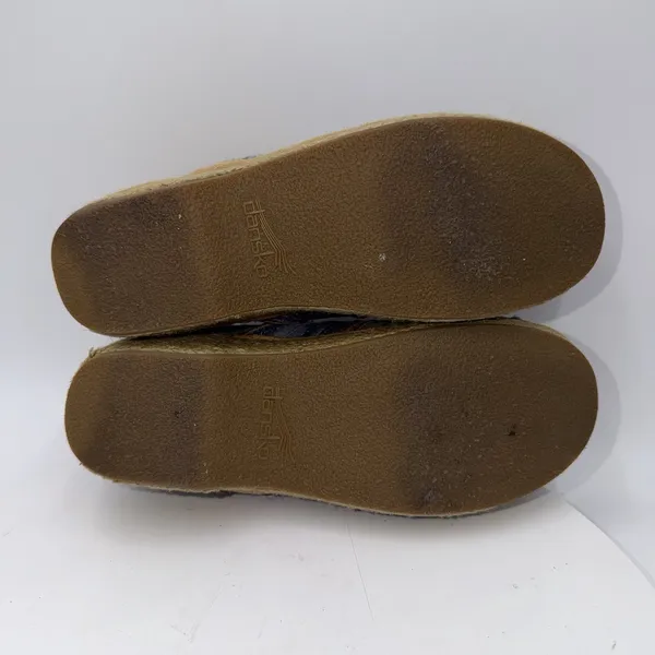 Dansko Jute Pro Weave Vegan Clog Rainbow Multi Stripe Slip On Shoe Size 37/7 - Image 7