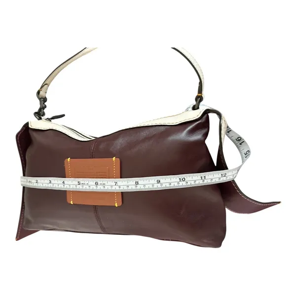 COACH 1941 Bandit Hobo Bag Leather Oxblood Burgundy/Ivory Pouch - Good Condition - Image 8