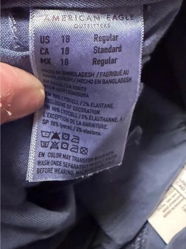 American Eagle Outfitters Wide-Leg Cargo Pants in Slate Blue - Image 6
